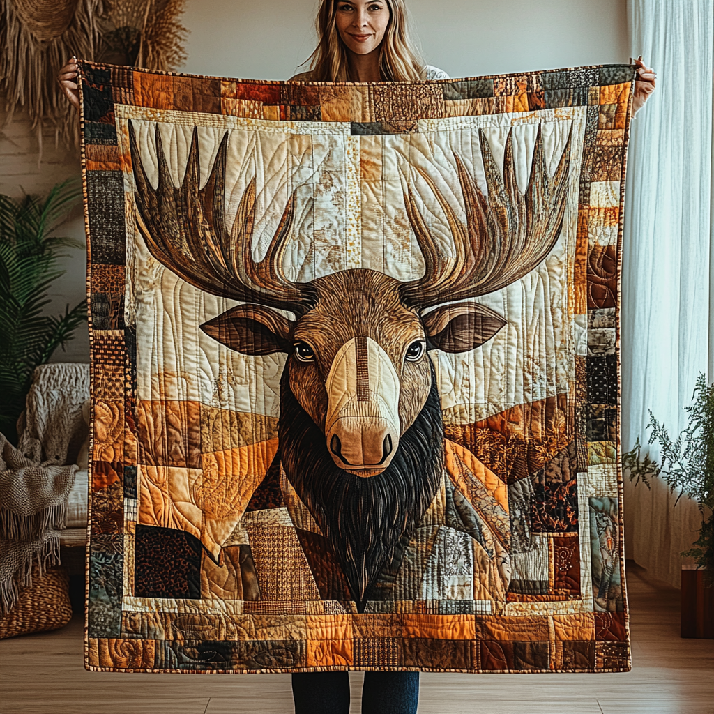 Woodland Giant Quilted Blanket - Throw (55" x 60")