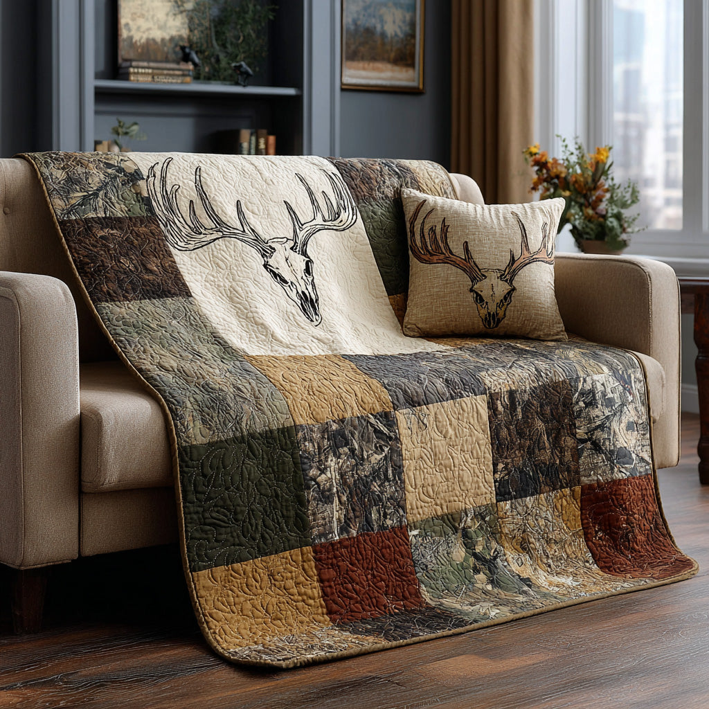 Woodland Patch Buck Quilted Blanket - Baby (30" x 40") - Pack 1