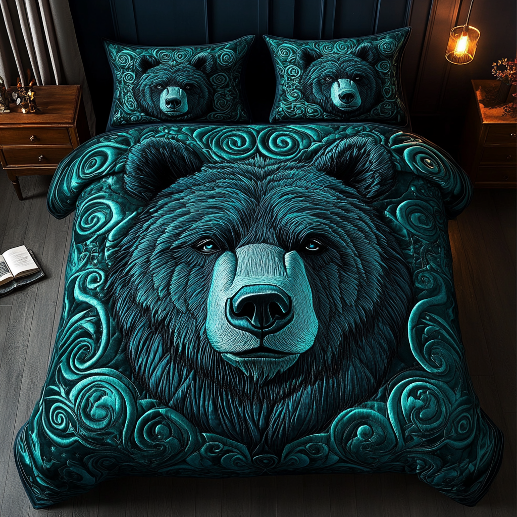 Woodland Wanderer 3-Piece Quilted Bedding Set - Single (59" x 70")