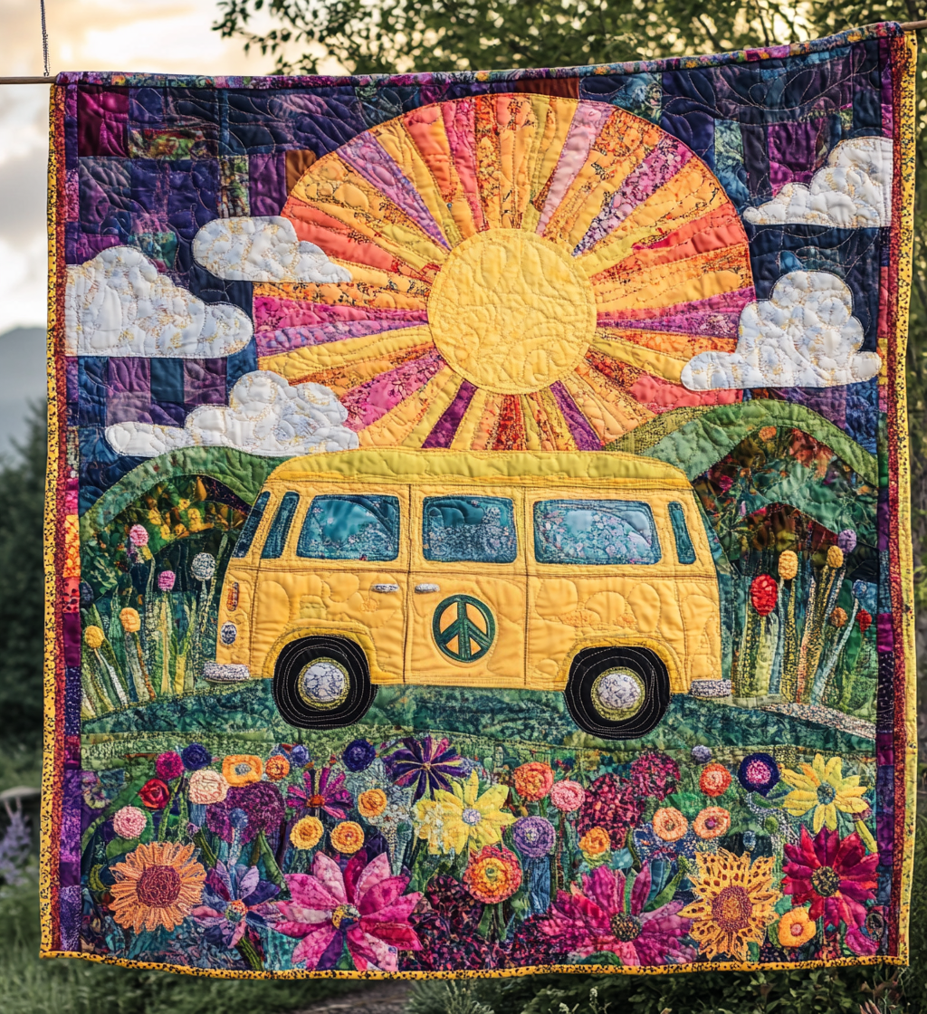 Woodland Wanderer Quilted Blanket - Throw (55" x 60")