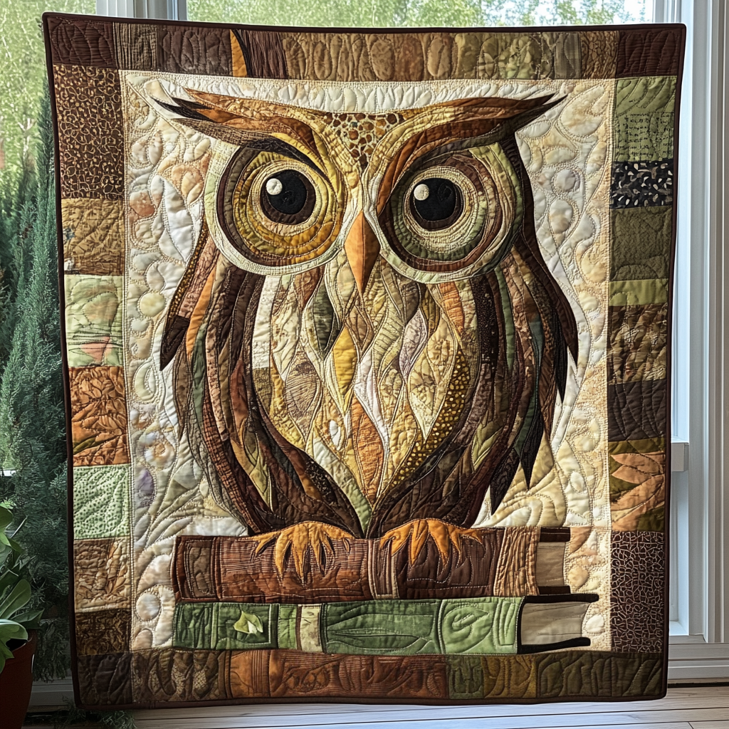 Woodland Wisdom Quilted Blanket - Throw (55" x 60")