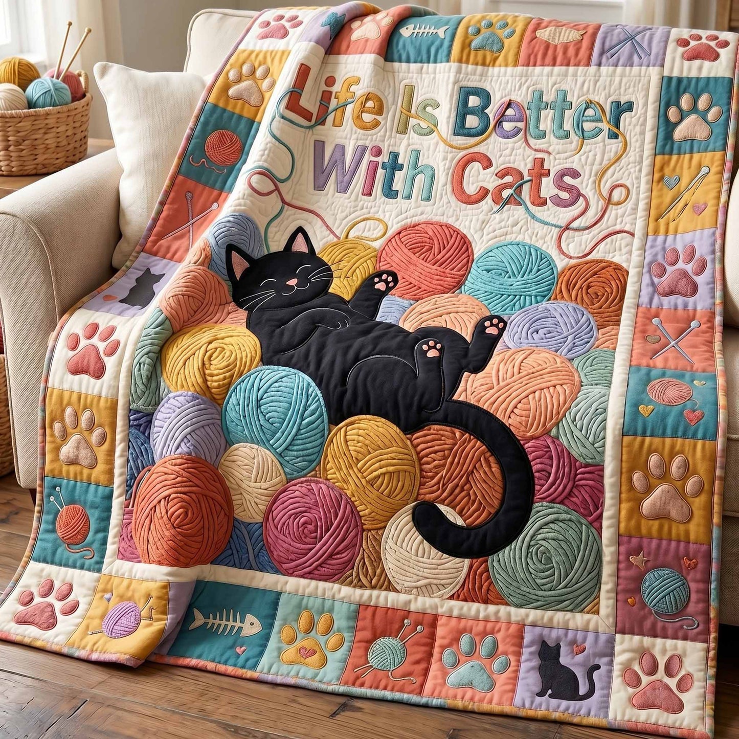 Yarn Nap Quilted Blanket - Baby (30" x 40") - Pack 1