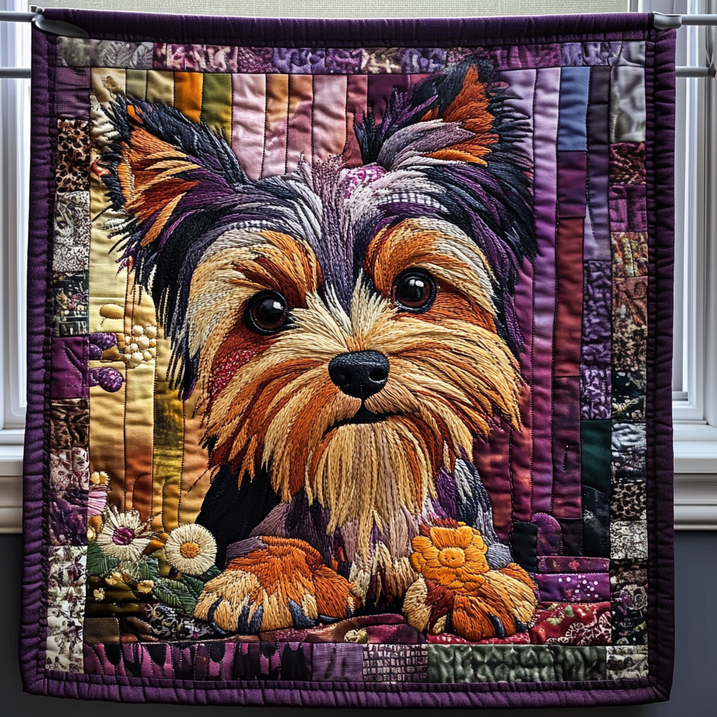 Yorkie Nest Quilted Blanket - Baby (30" x 40")