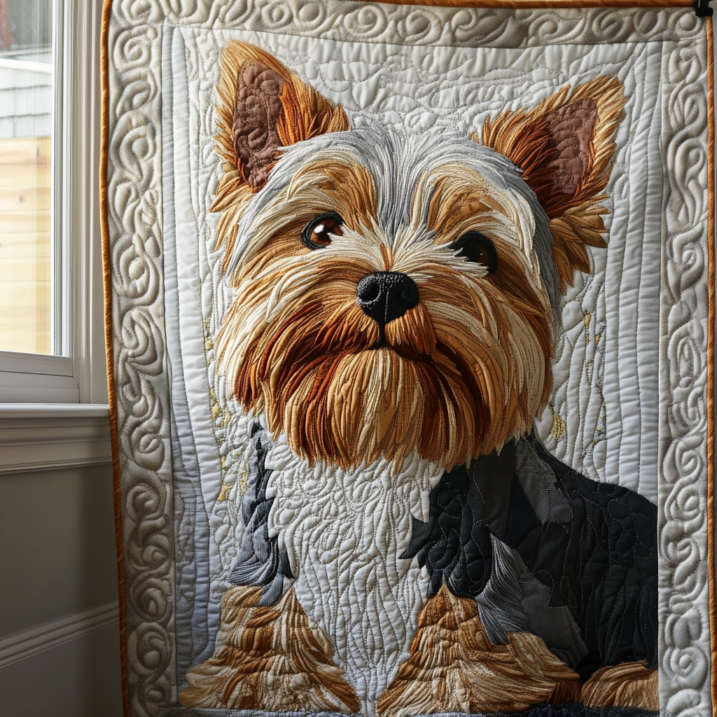 Yorkie Pal Quilted Blanket - Baby (30" x 40")