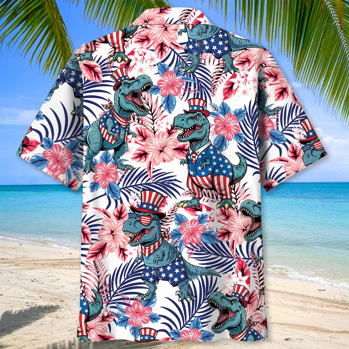 America Dinosaur Hawaiian Shirt