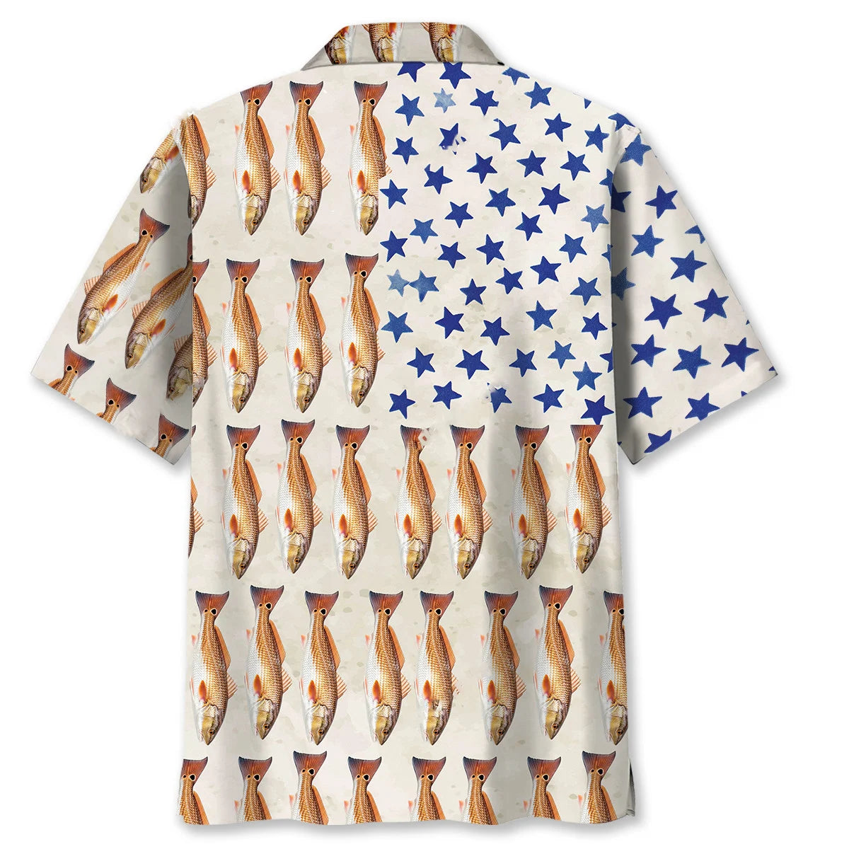 America Redfish Hawaiian Shirt - XL - hawaiian shirt