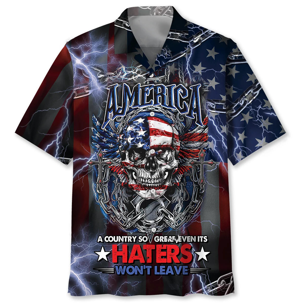 America the Great Country Hawaiian Shirt - XL - hawaiian shirt