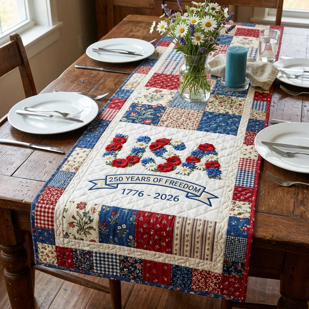 American Legacy Quilted Table Runner