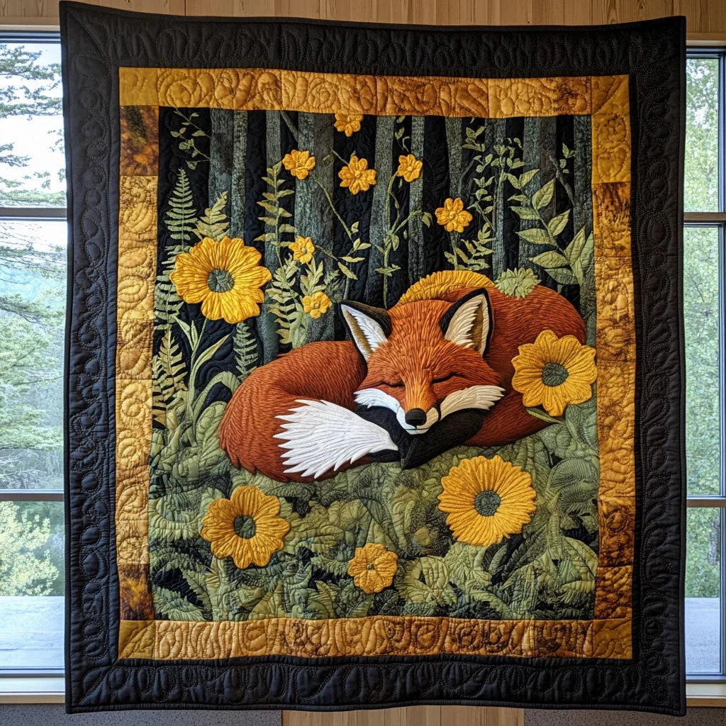 Among Flower Quilt Blanket
