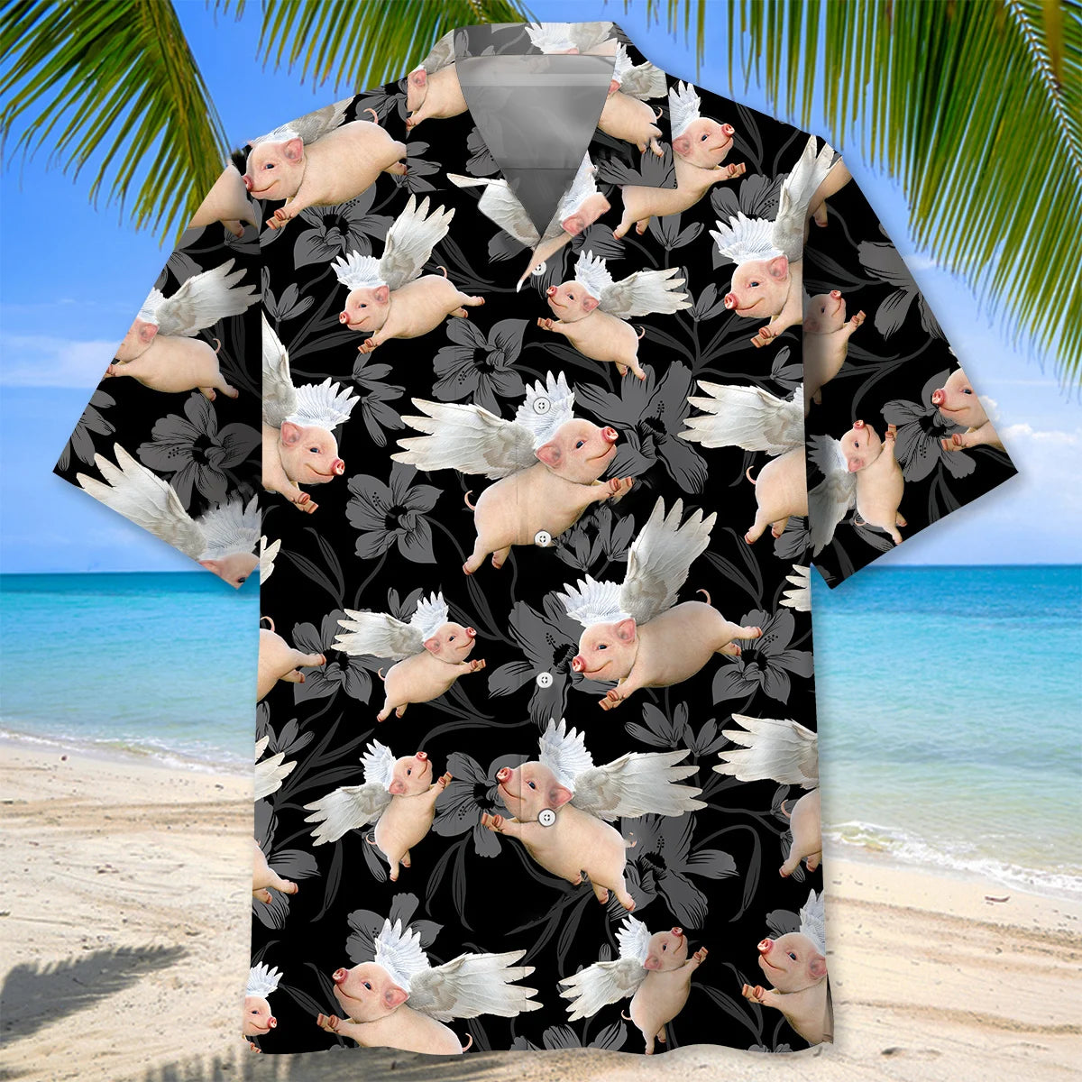 Angels Pig Hawaiian Shirt
