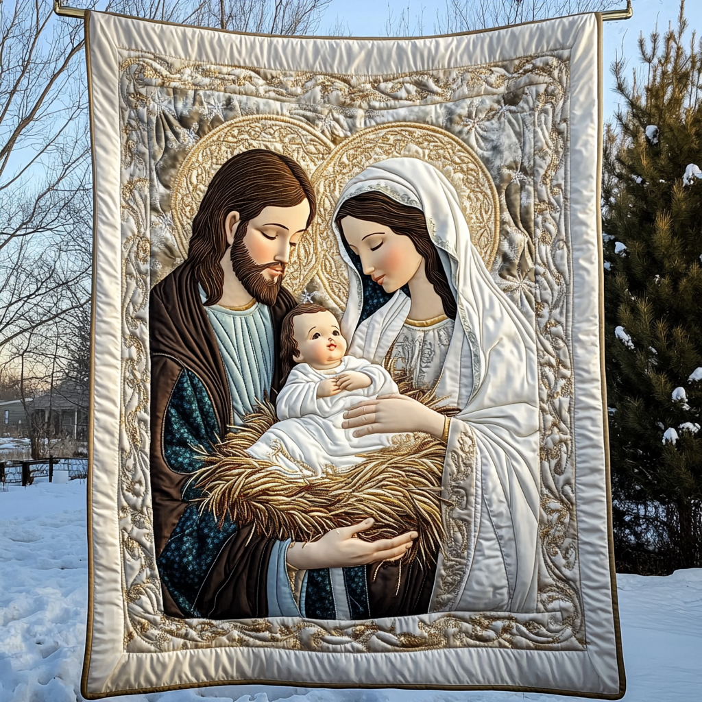 Bethlehem Starlight Quilted Blanket - Throw (55" x 60")