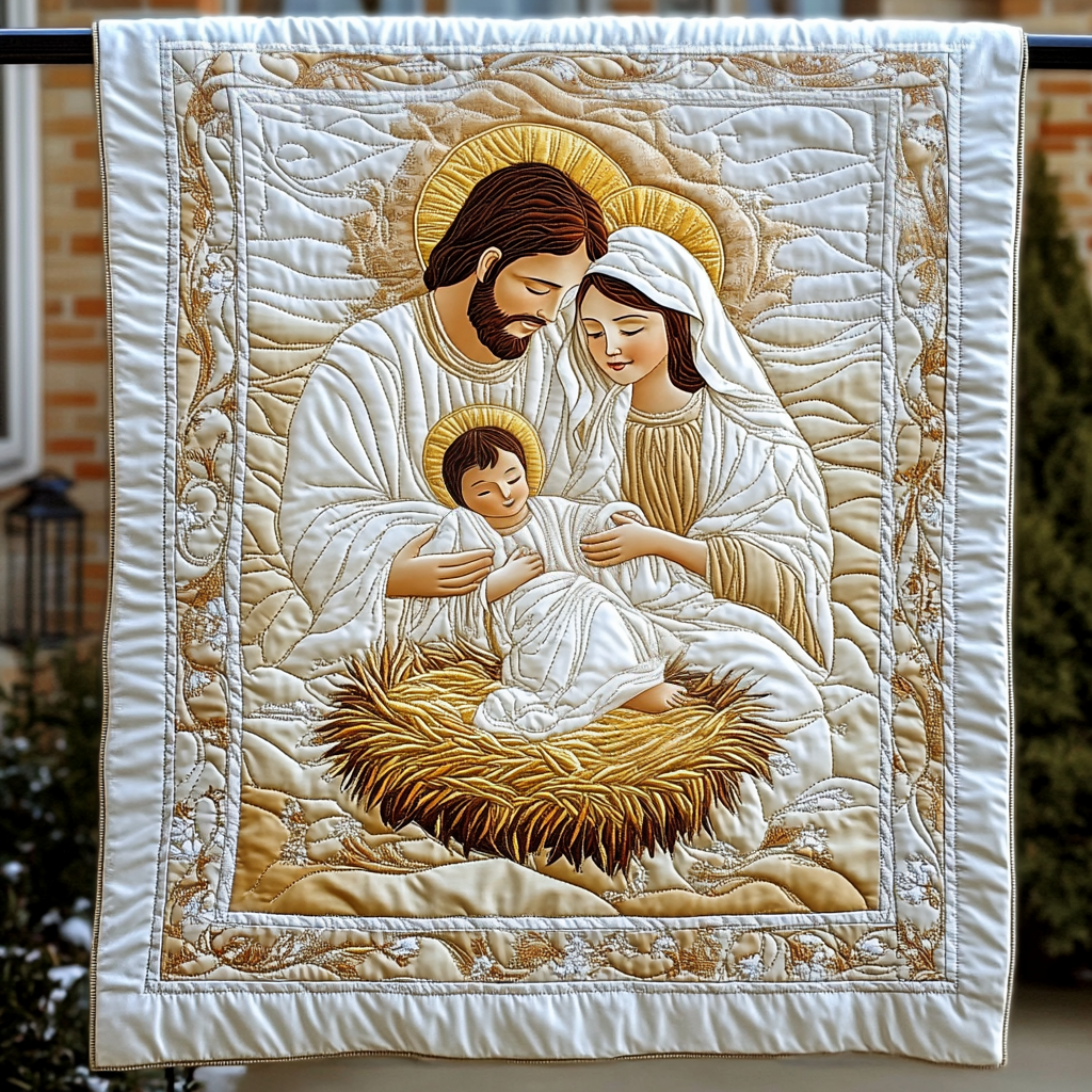Bethlehem Starlight Quilted Blanket - Throw (55" x 60")
