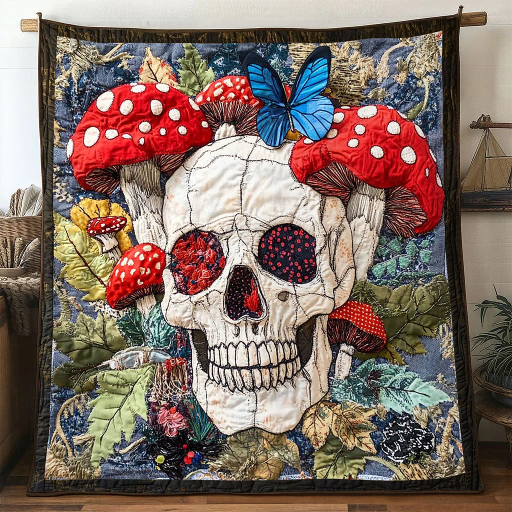 Aurora Skull Quilt Blanket