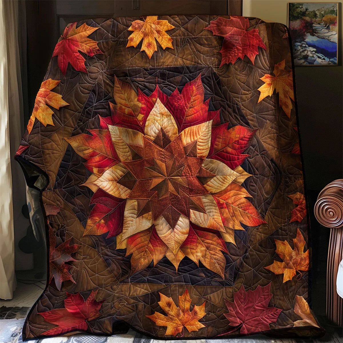Autumn Leaves Quilt Blanket