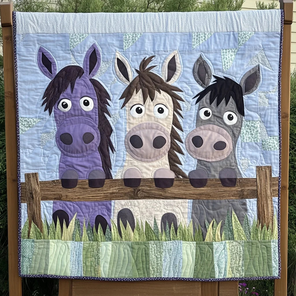Baby Donkey Quilt Blanket