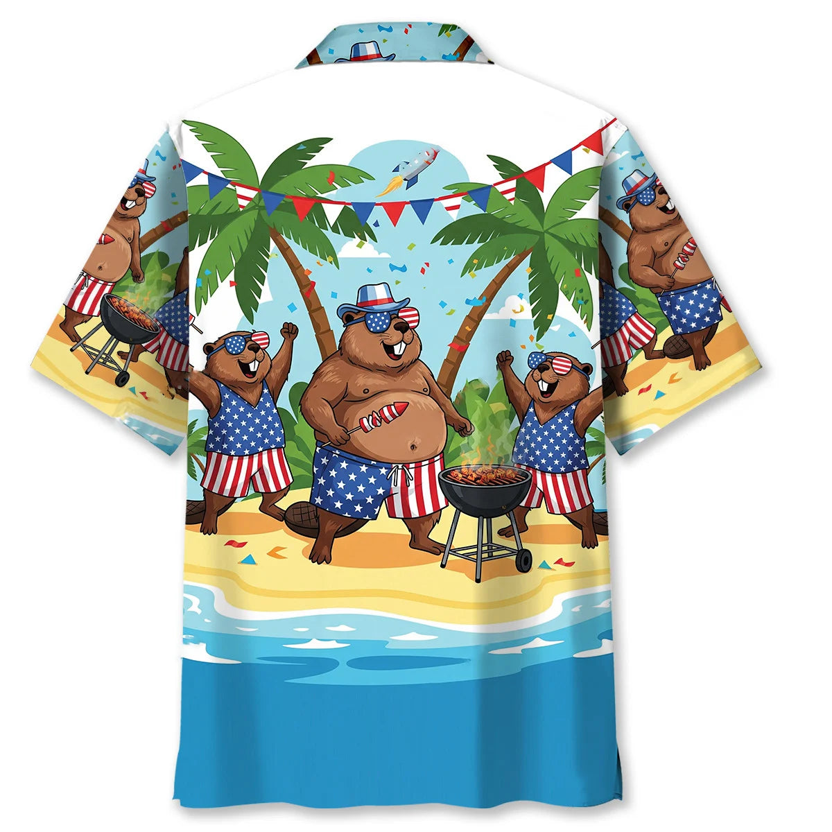 Beaver Proud of America Hawaiian Shirt