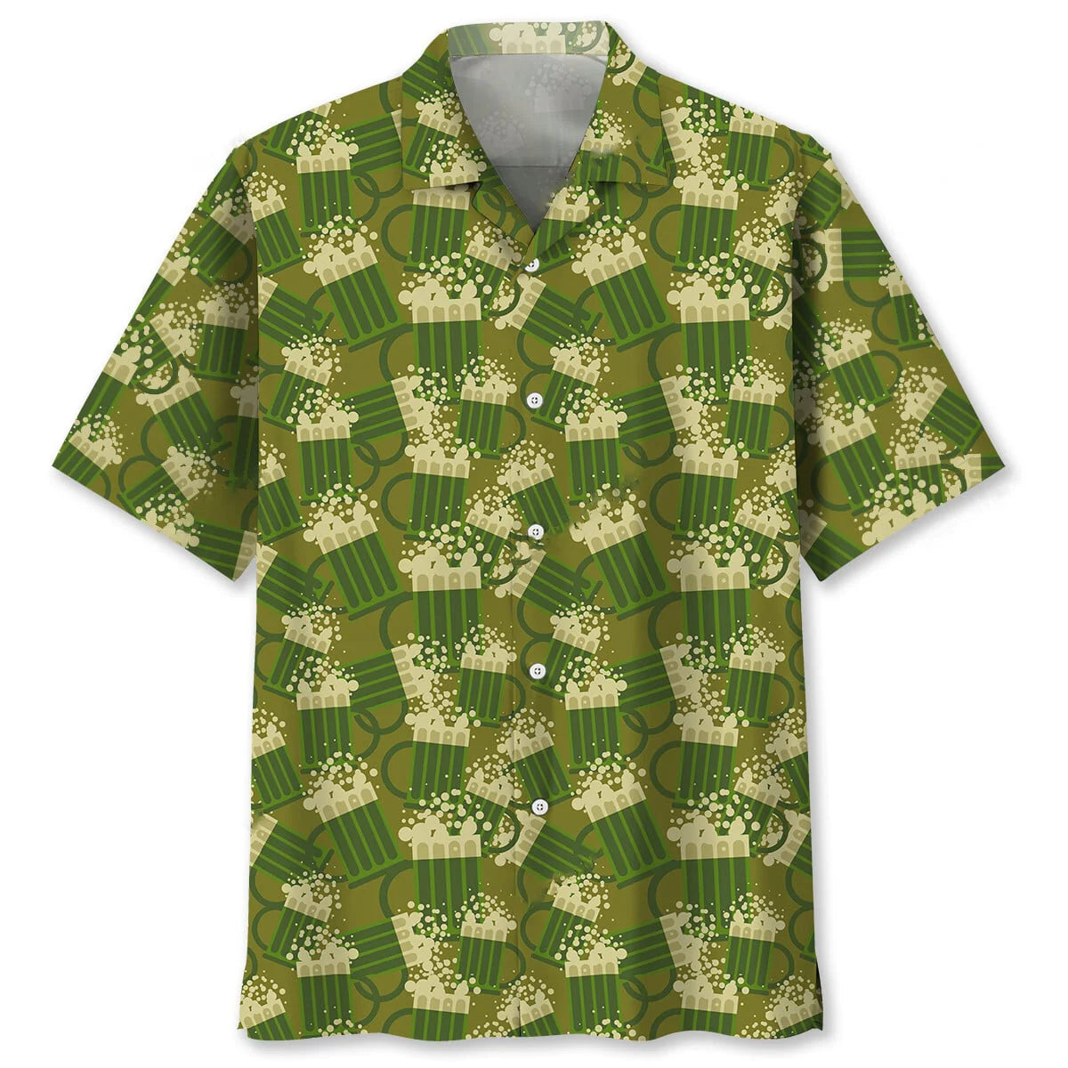 Beer Green Irish St Patrick Day Hawaiian Shirt