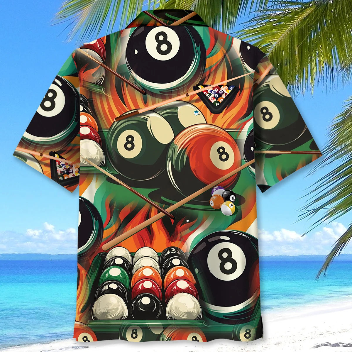 Billiards Retro Poster Hawaiian Shirt