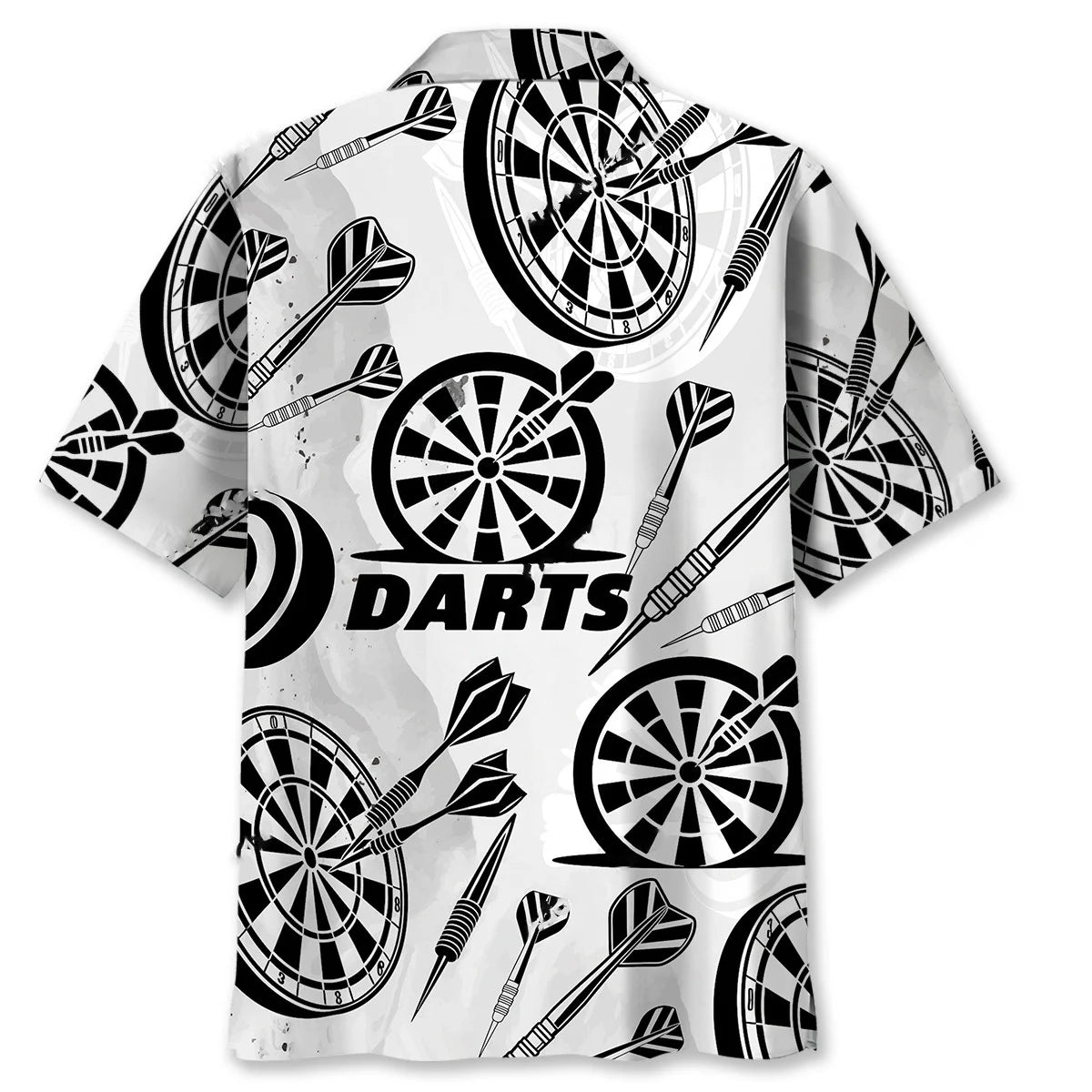 Black White Darts Hawaiian Shirt