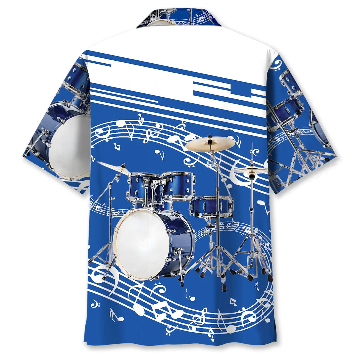 Blue Drum Set Hawaiian Shirt