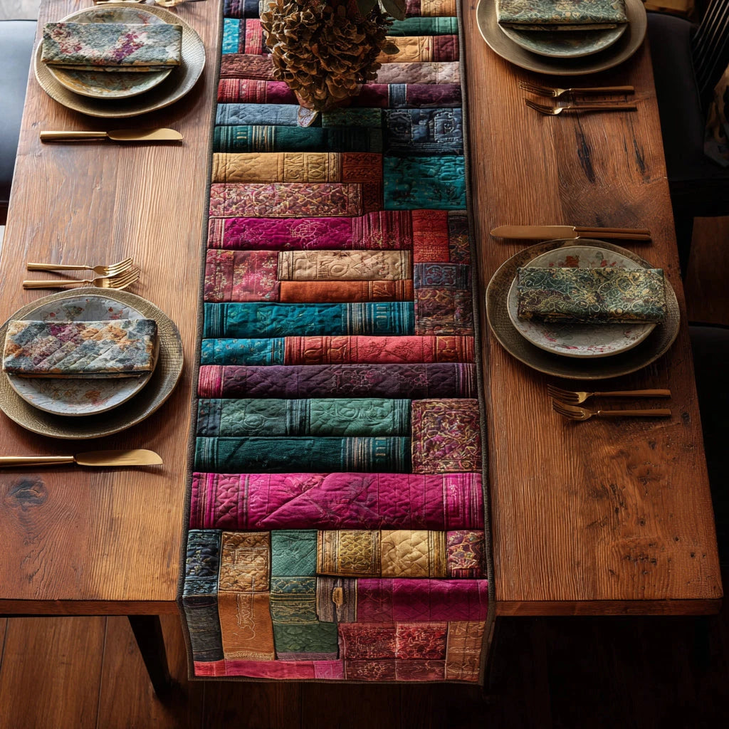 Book Hearth Quilted Table Runner