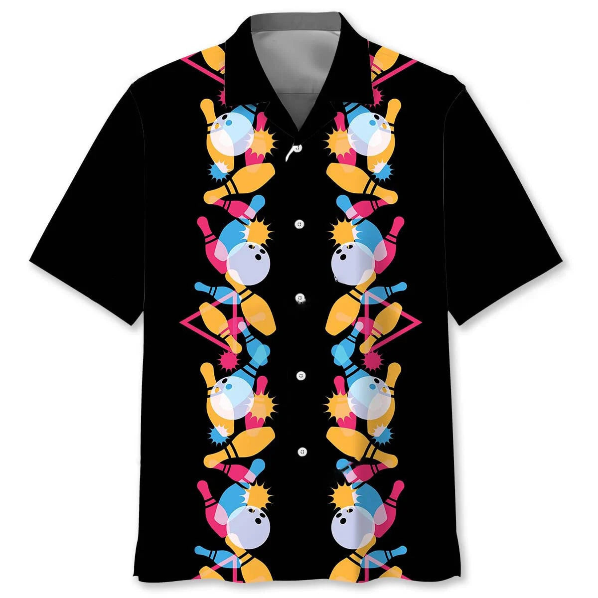 Bowling Retro 80s Hawaiian Shirt