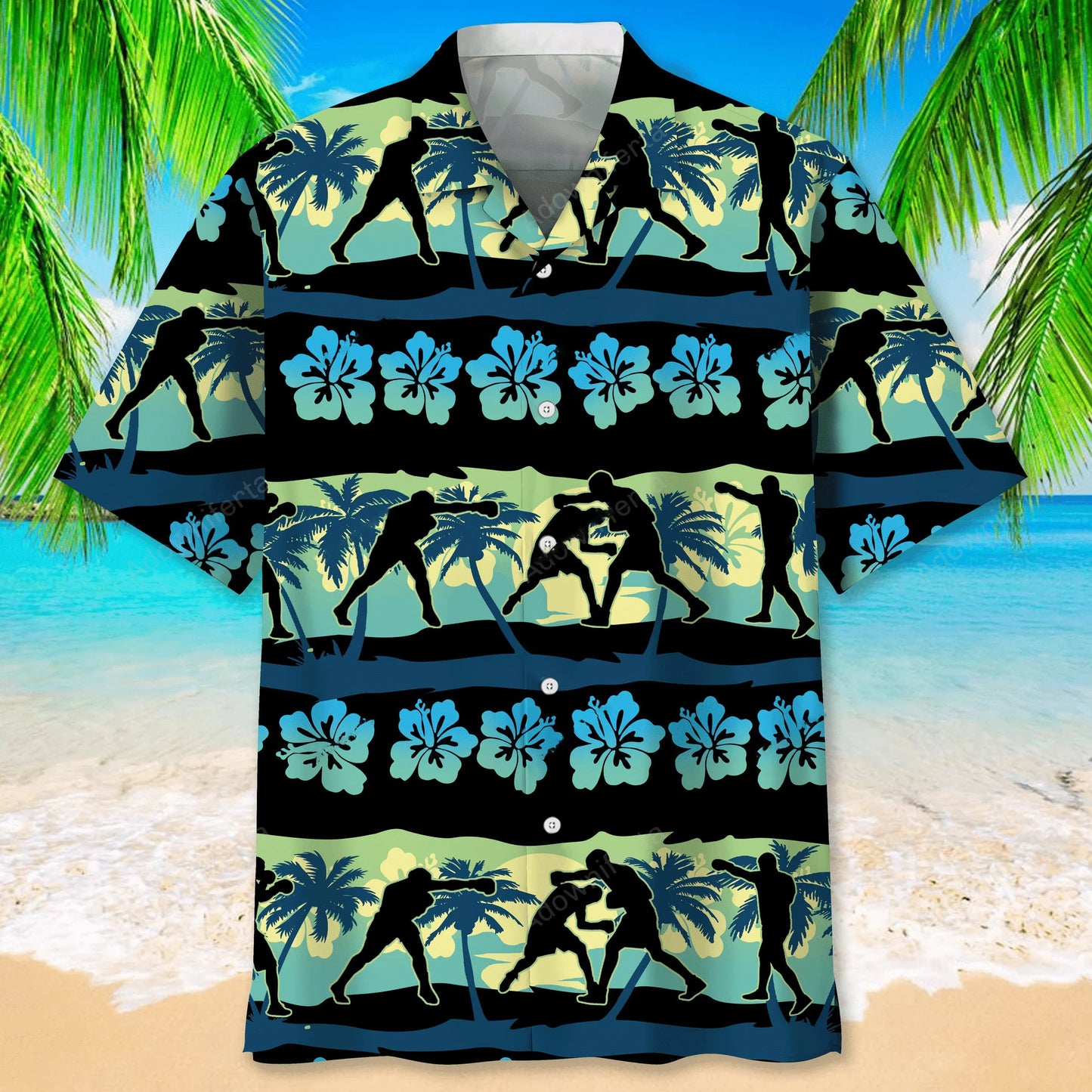Boxing Nature Beach Hawaiian Shirt