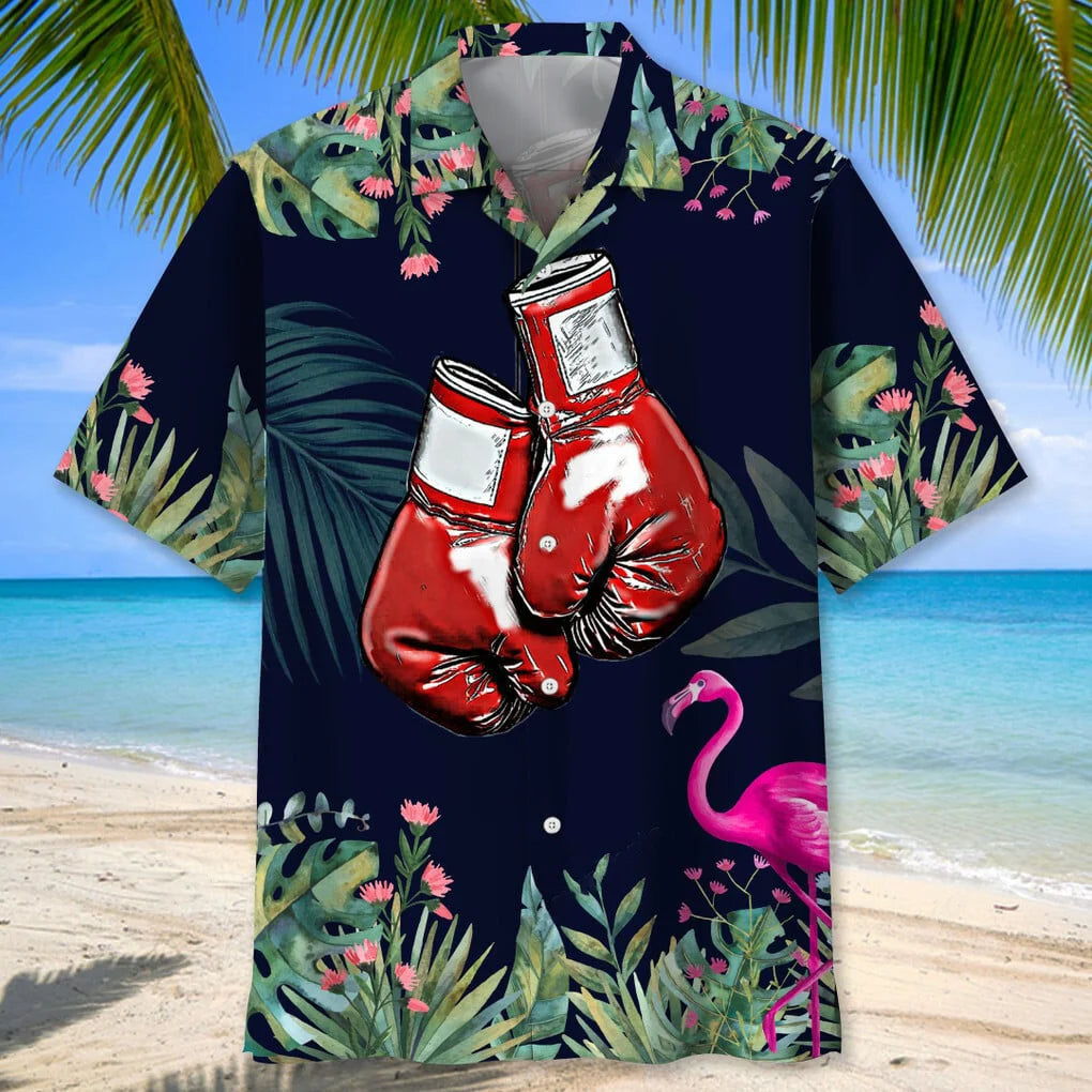 Boxing Tropical Leaf Hawaiian Shirt
