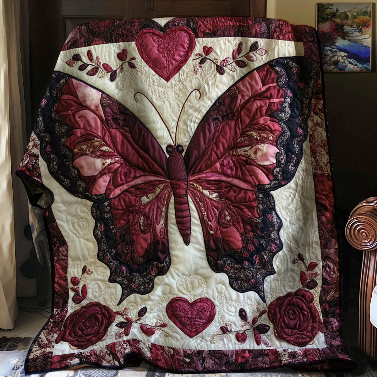 Butterfly Embrace Quilt Blanket