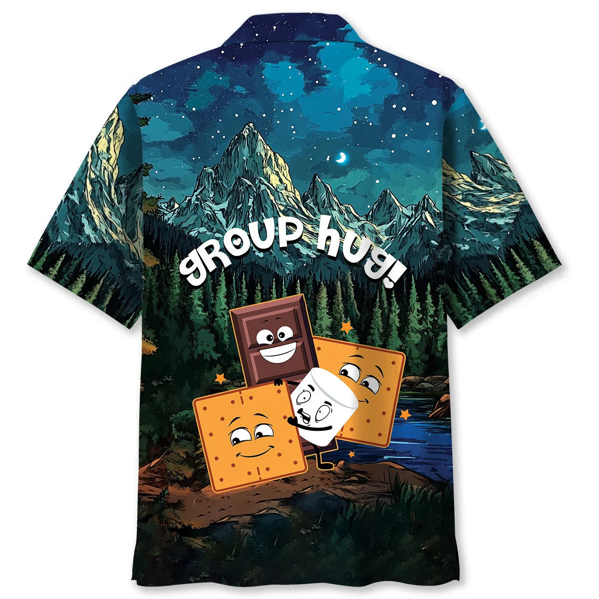 Camping Group Hug Hawaiian Shirt