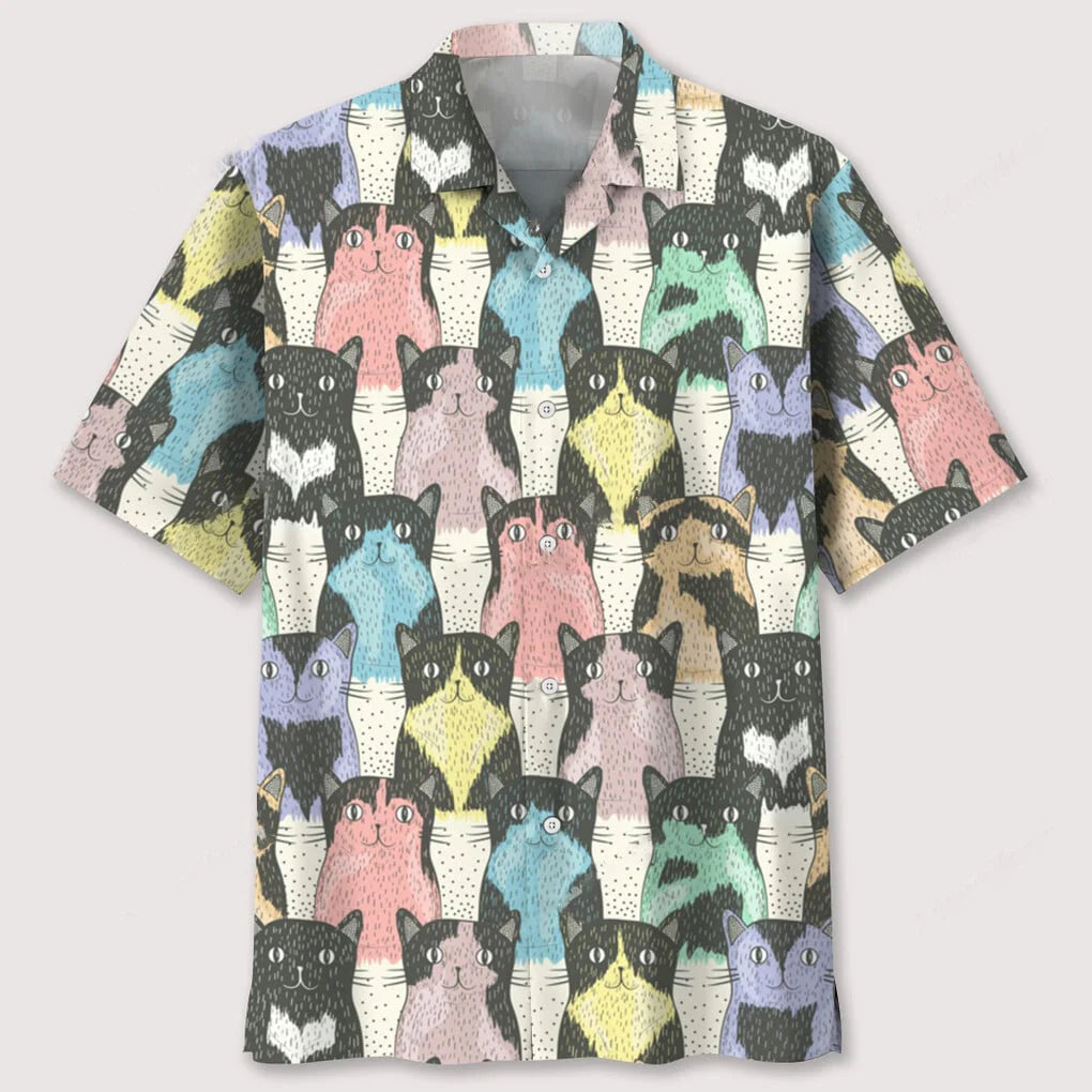 Cats Cute Hawaiian Shirt