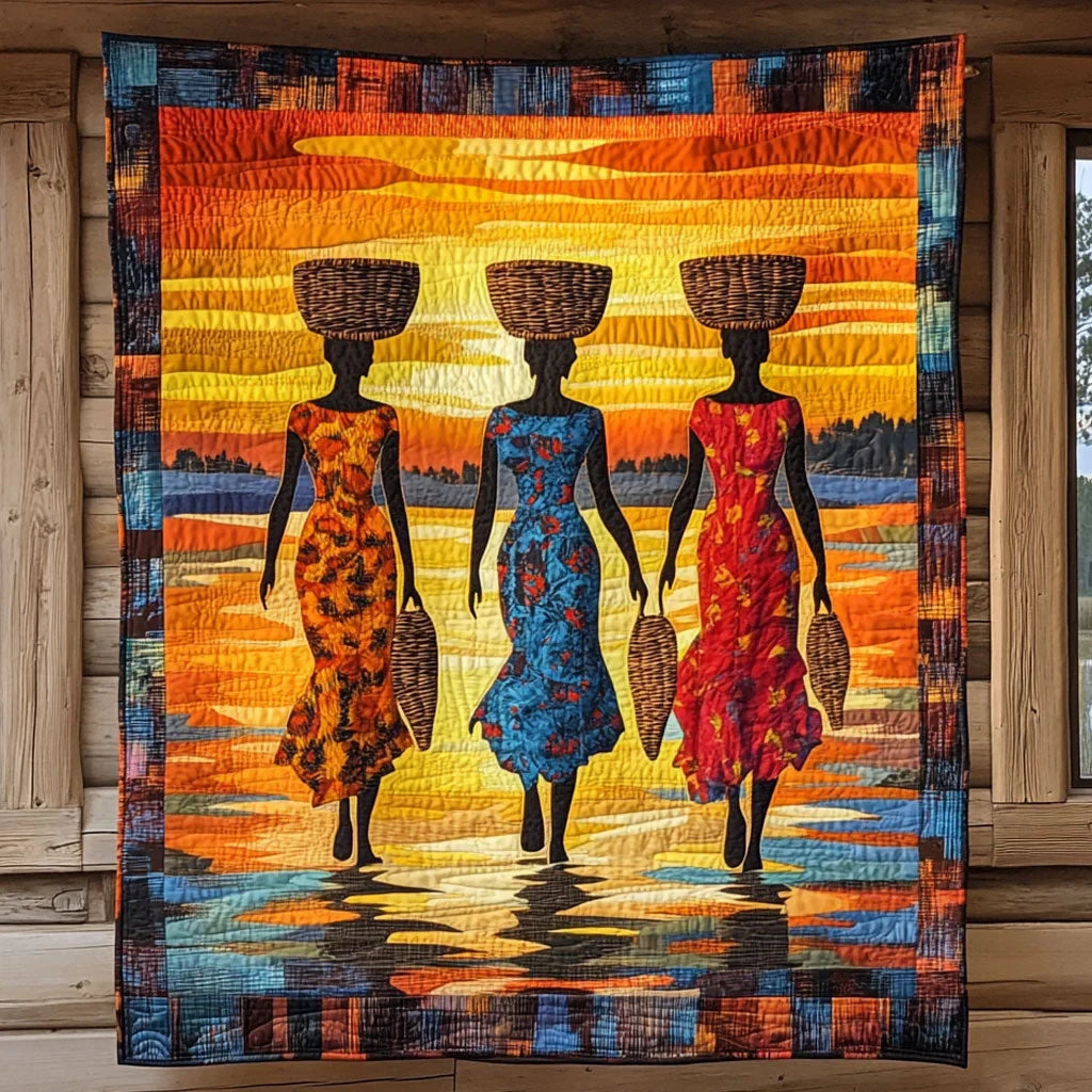 Charming Woman Quilt Blanket