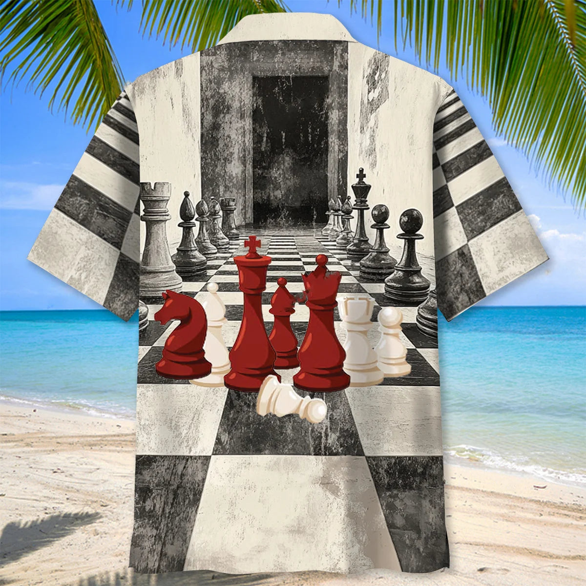 Chess Black and White Hawaiian Shirt