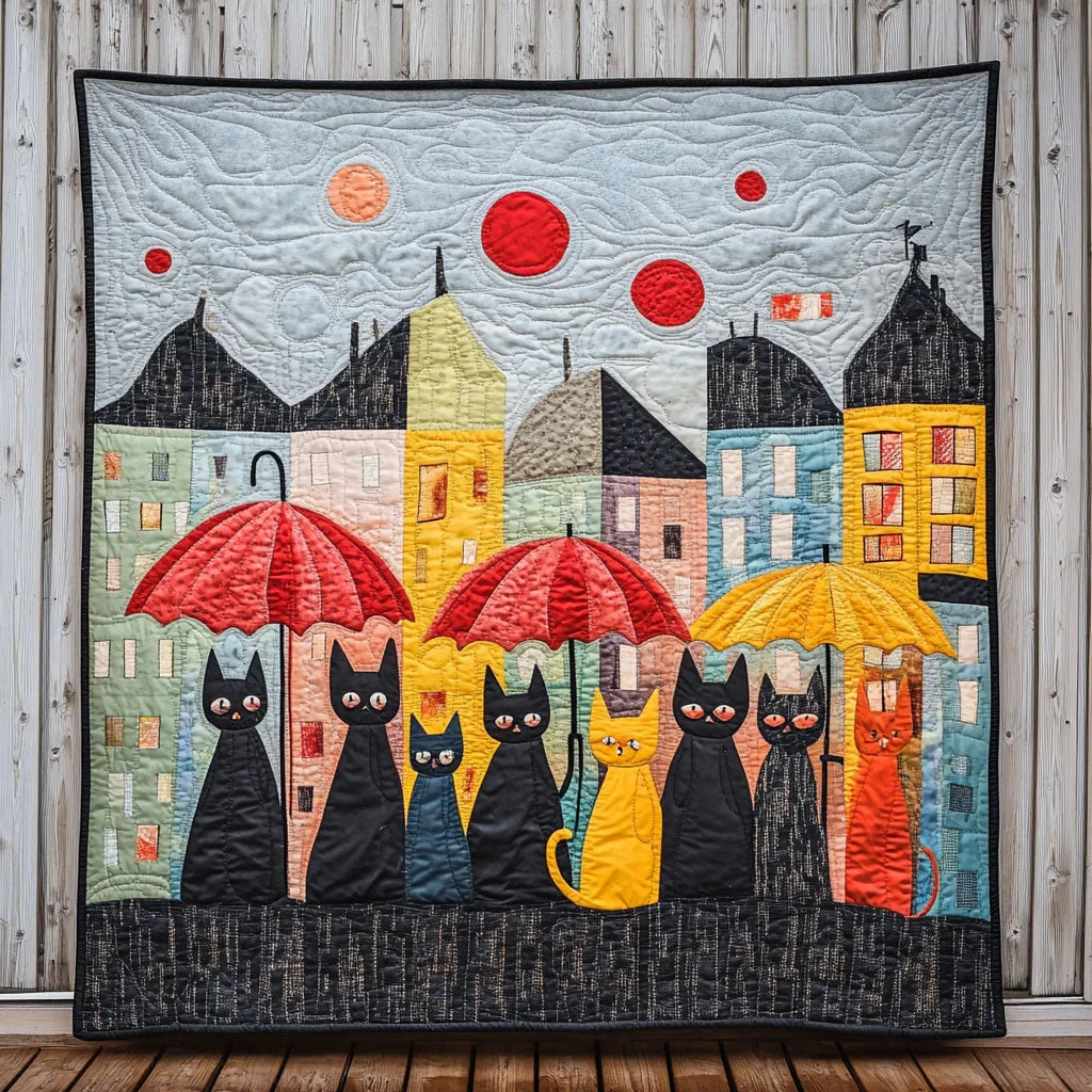 City Whiskers Quilt Blanket