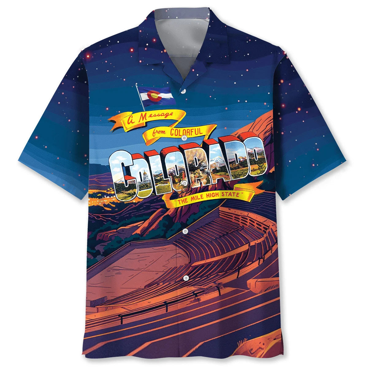 Colorado the Mile High State Hawaiian Shirt