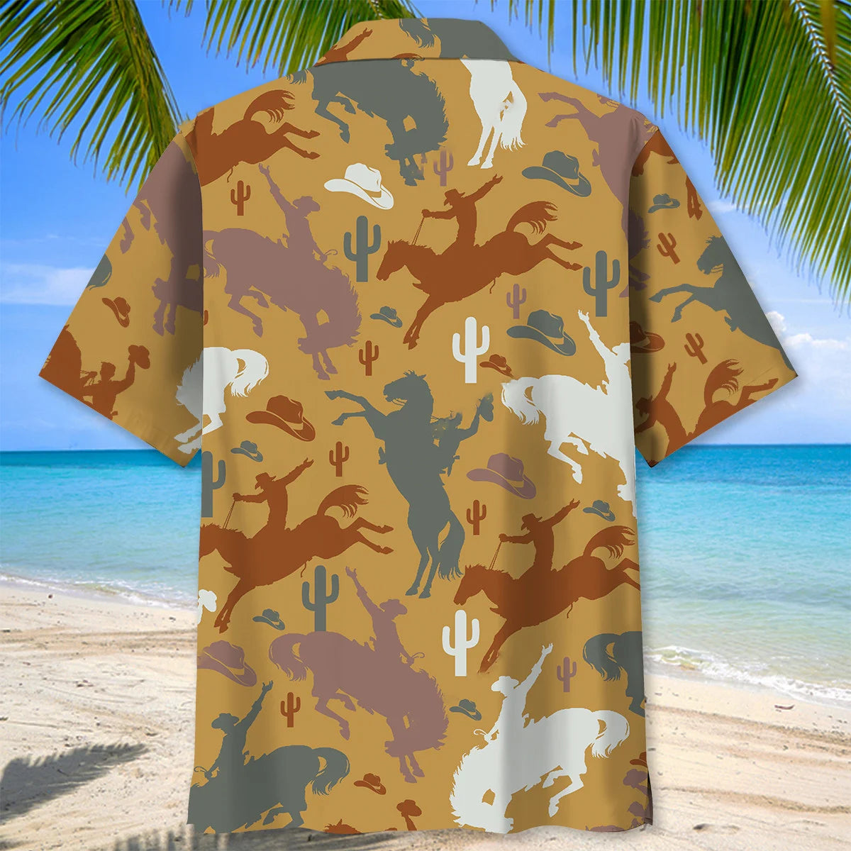 Colorful Cowboy Hawaiian Shirt