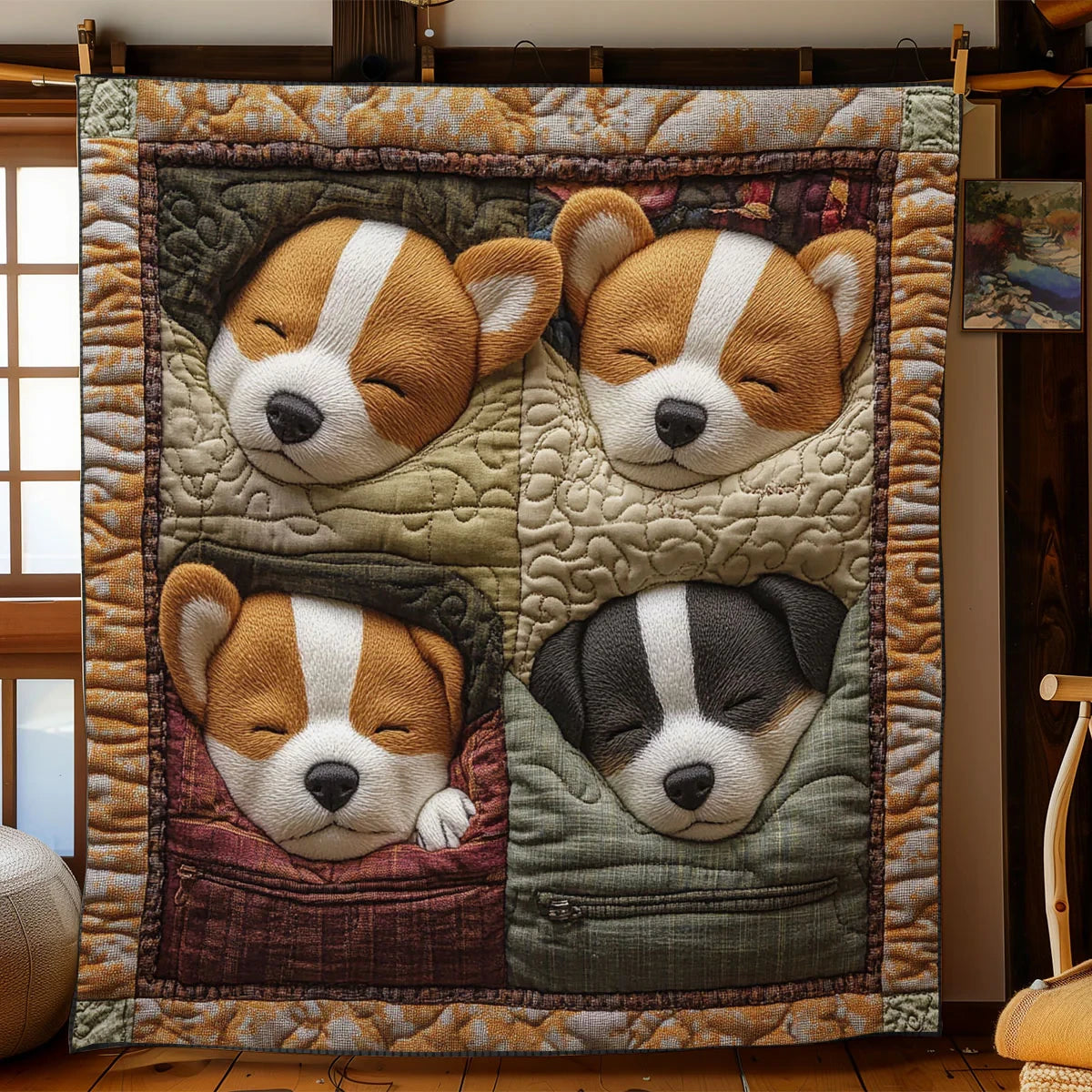 Corgi Comfort Quilt Blanket
