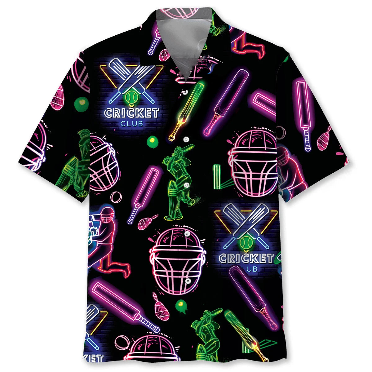 Cricket Neon Hawaiian Shirt