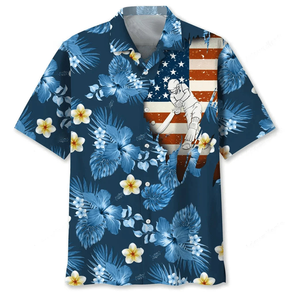 Cricket Usa Tropical Hawaiian Shirt