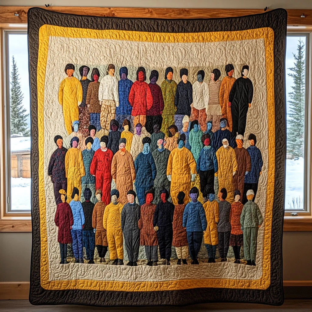 Crowded Quilt Blanket