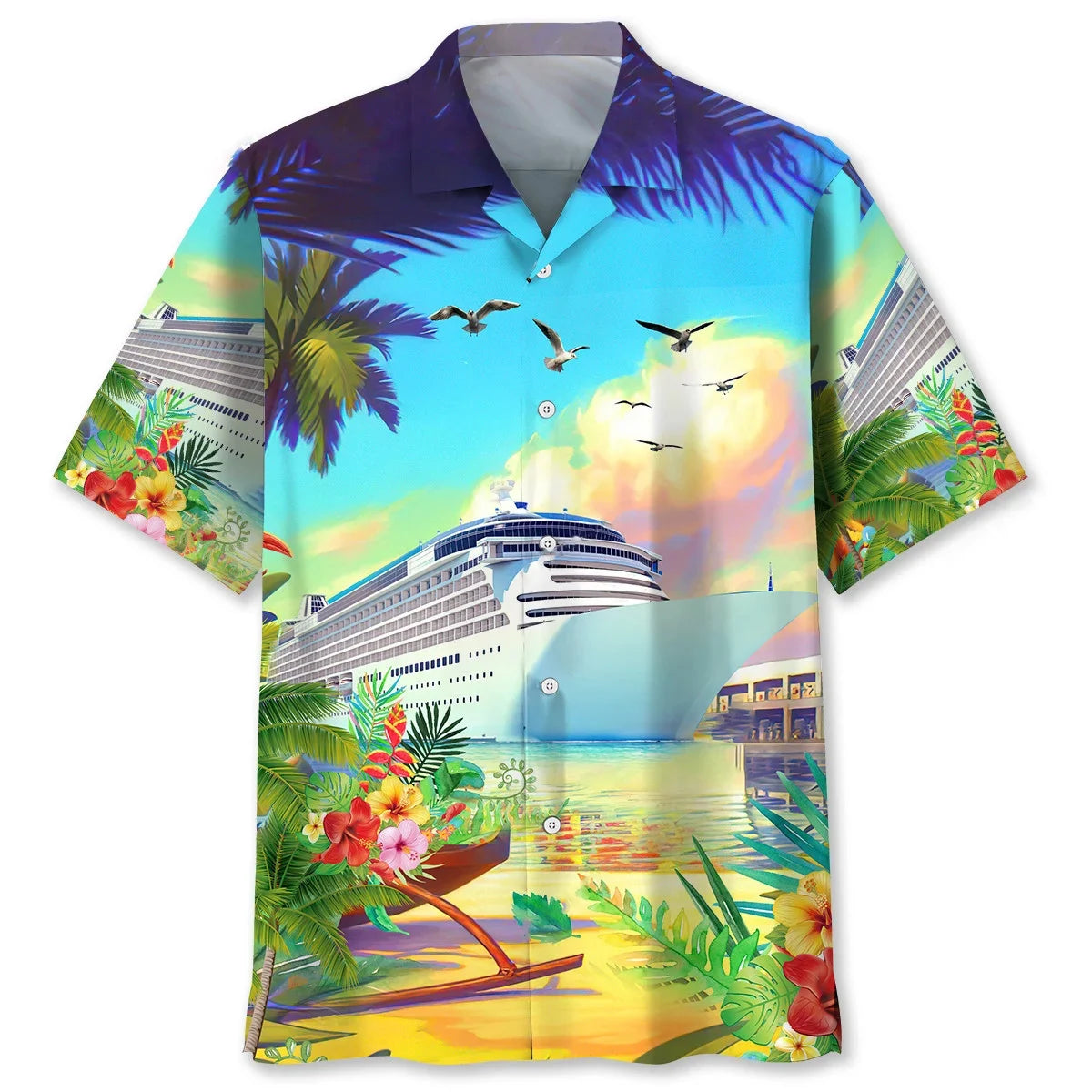 Cruise Beach Color Hawaiian Shirt
