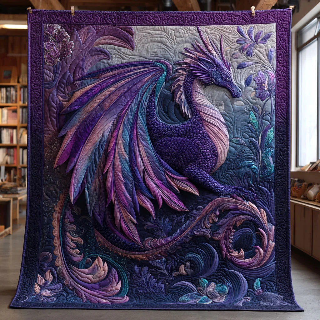 Crystal Dragon Quilt Blanket