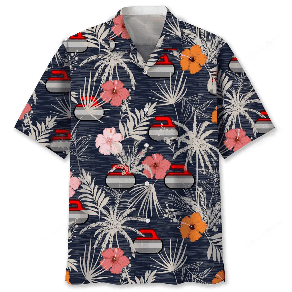 Curling Nature Hawaiian Shirt