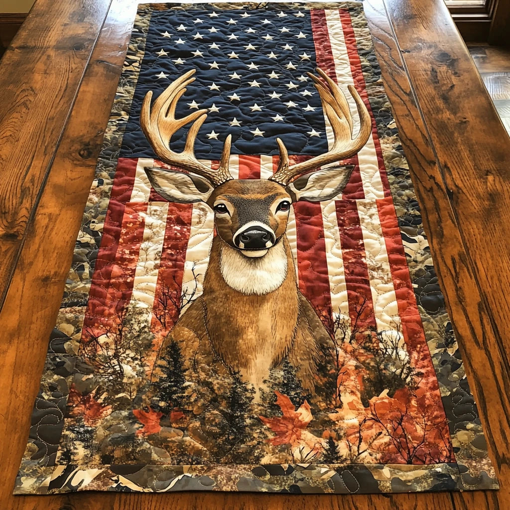 Deer Essence Quilted Table Runner