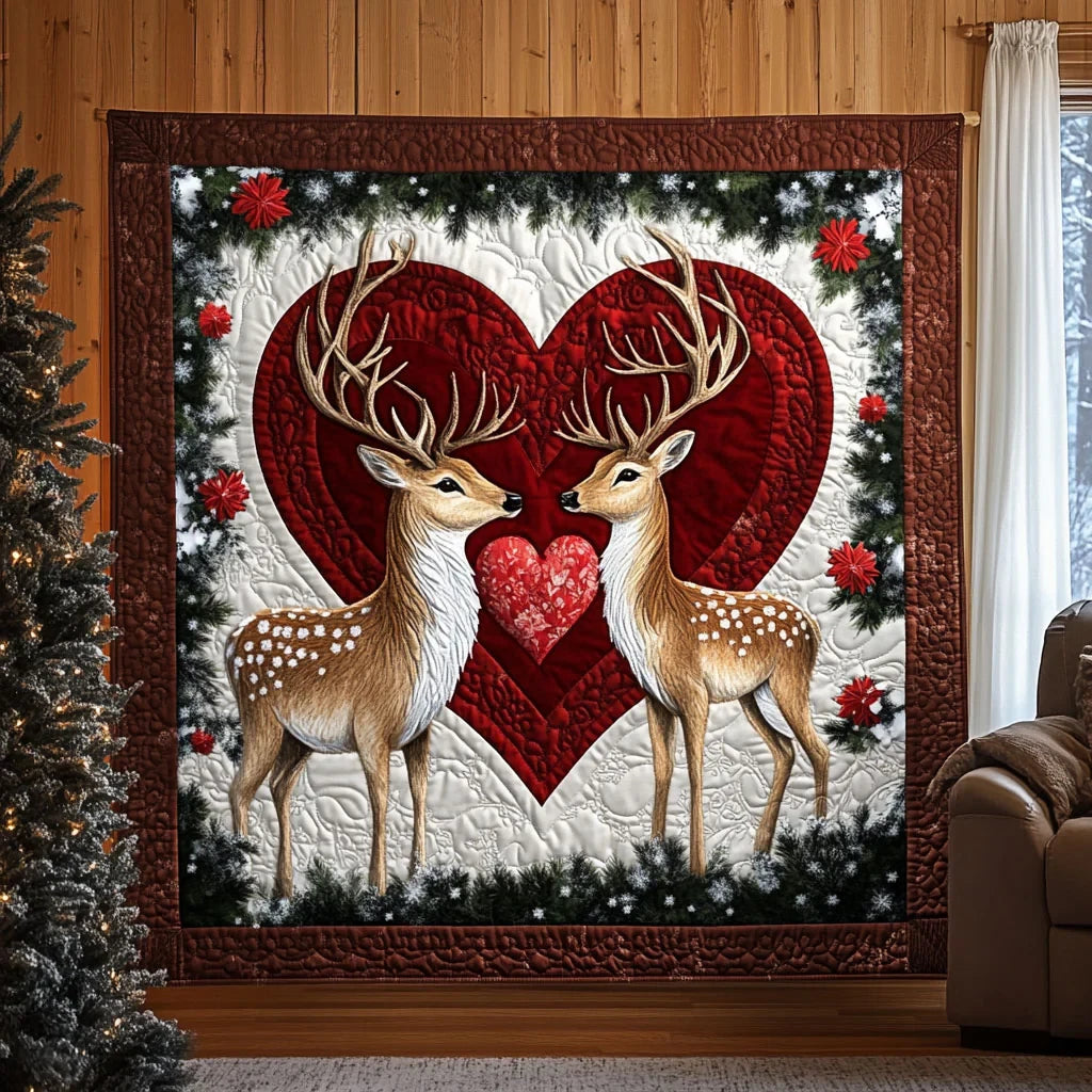 Deer Lovers Quilt Blanket