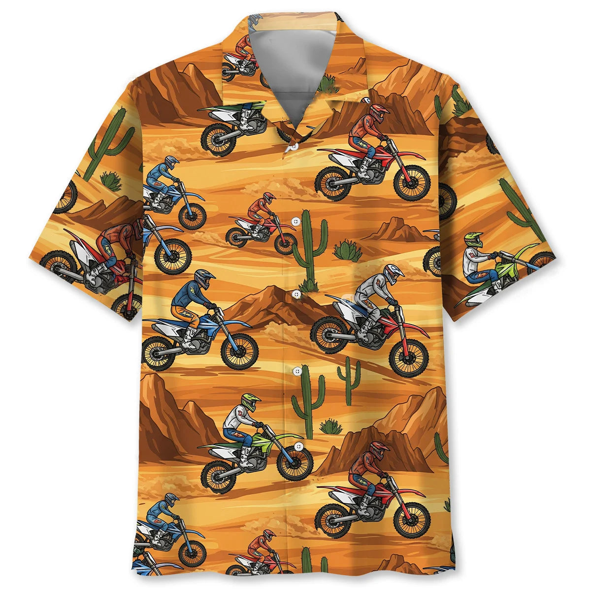 Desert Dirt Bike Racing Hawaiian Shirt