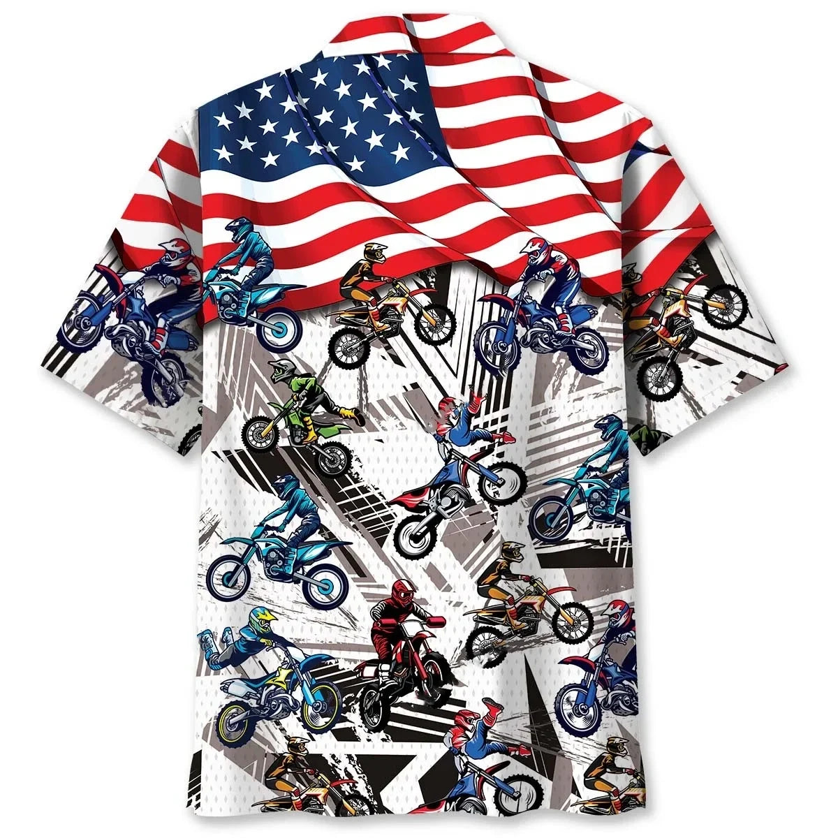 Dirt Bike Racing Hawaiian Shirt