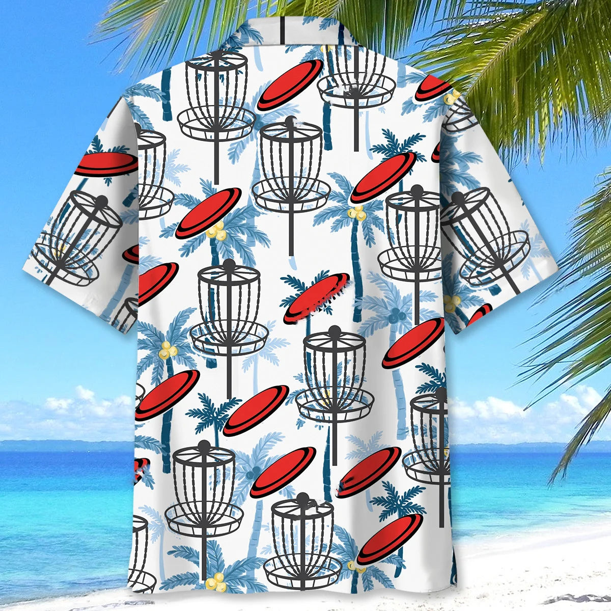 Disc Golf Palm Tree Hawaiian Shirt