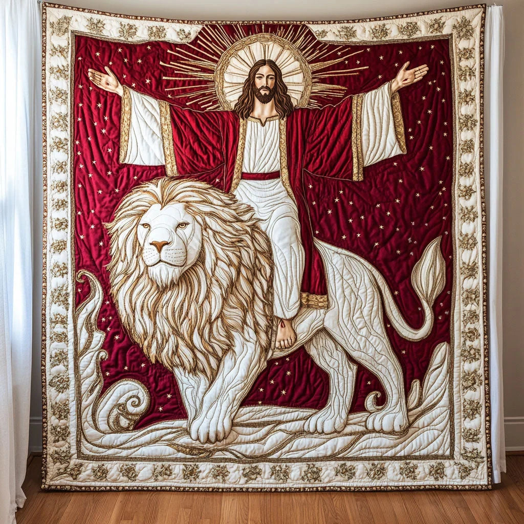 Divine Embrace Of Jesus Quilt Blanket