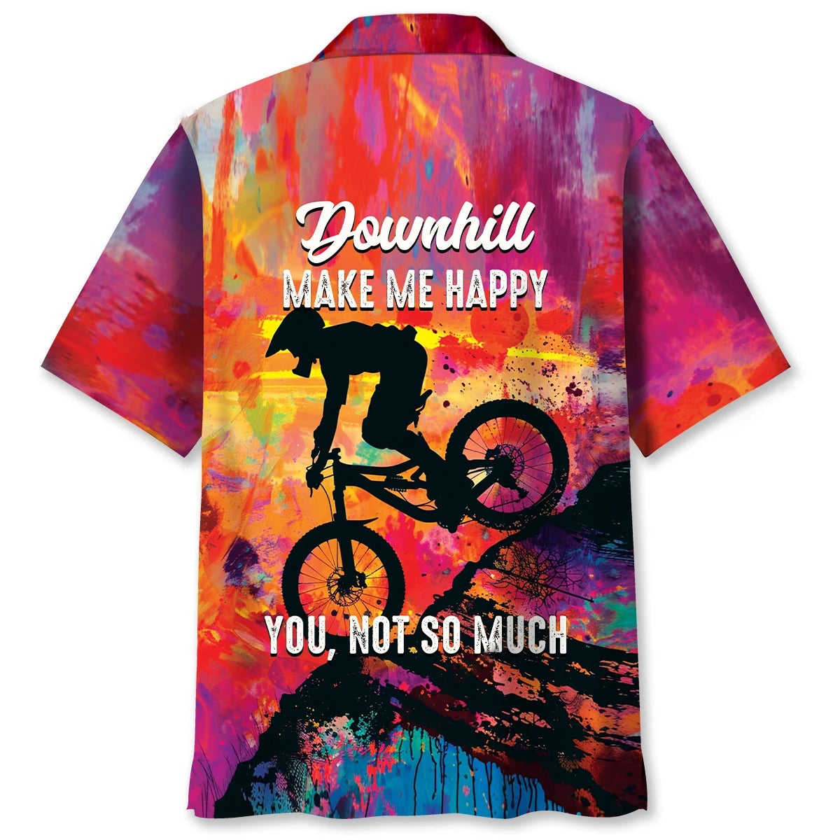 Downhill Make Me Happy Hawaiian Shirt